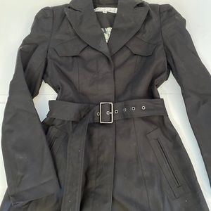 Kenneth Cole black trench jacket xs